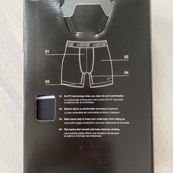 New. SEALED NIKE All Day Micro Dri-Fit Boxer Briefs. Size L Red/Blue/Black 3 pak - Picture 4 of 6